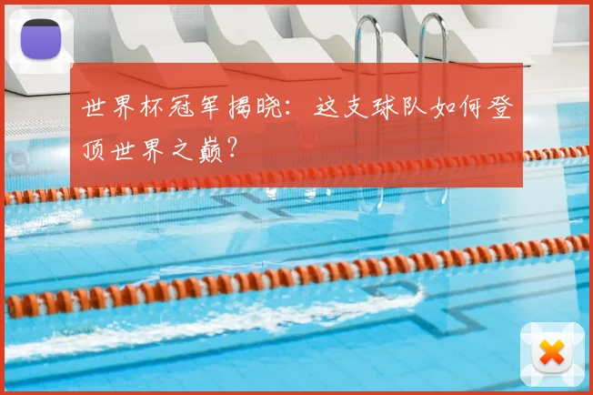 世界杯冠军揭晓:这支球队如何登顶世界之巅?
